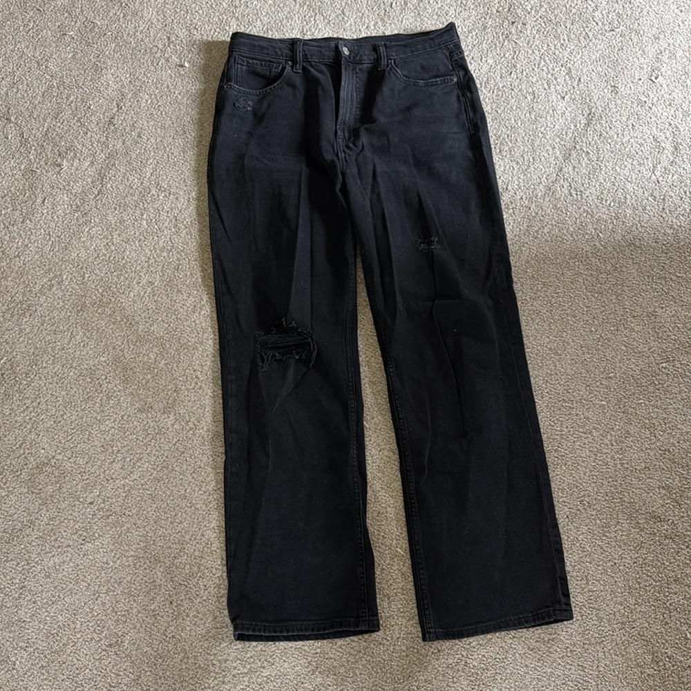 Gap Black Distressed Jeans sz 10
